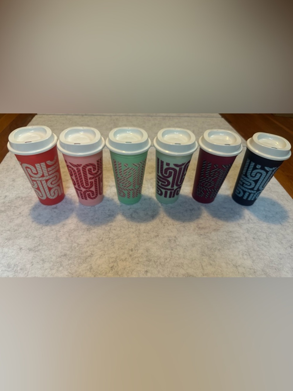 Starbucks New Vintage Reusable Travel Tumbler Set of 6